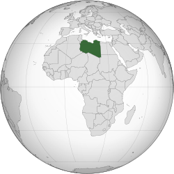 Местоположение на Либия