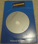 Sistema de lloguer de DVDs de Blockbuster. A la imatge, una còpia d'Adventureland.