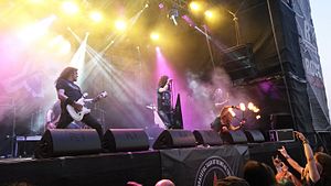 Candlemass performing in 2015
