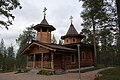 Church of Holy Trinity and St. Tryphon of Pechenga in Nellim, Inari, built as a chapel in 1987 and consecrated as a church in 1988