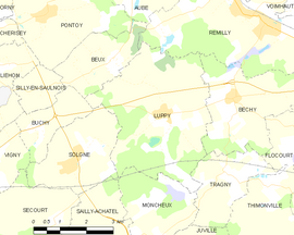 Mapa obce Luppy