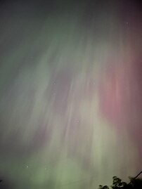 அமெரிக்காவின் வாஷிங்டன், ஒத்தெல்லோவிலிருந்து (46°N) காணப்பட்ட துருவ ஒளி