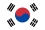 Bandiera della nazione Corea del Sud