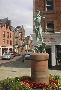 Statue in Kirriemuir, Scotland