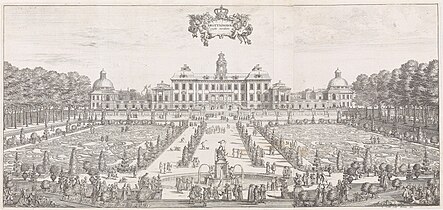 Jardins du château de Drottningholm en 1692