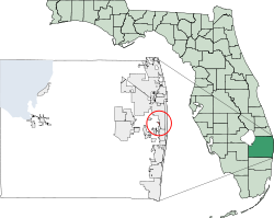 Location of Glen Ridge, Florida