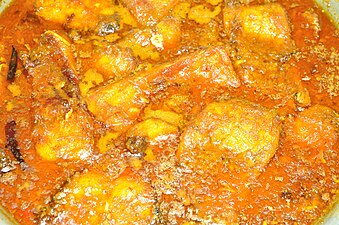 Carp curry, India