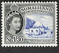 Image 5left British Somaliland Protectorate stamp featuring the tomb of Sheikh Isaaq at Mait. (from History of Somaliland)