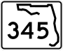 State Road 345 marker