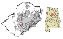 برایتن (آلاباما) شهرین نقشه اۆستونده یئری