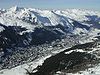 Vue aérienne de Davos