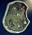 17 janvier 2007 Vue de Nauru l'un des plus petits États de la planète, le centre de l'île a été dévasté par l'extraction de son phosphate.
