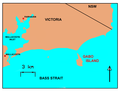 Map of Gabo Island, Victoria, Australia