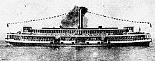 Sydney ferry KURAMIA on her official trials 1914