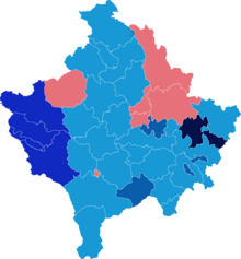 2010 Kosovan parliamentary election Map.png