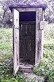 Squat pit latrine toilet in Poland, Central Europe. Such latrines are seen as a relic of the country's past as a former Eastern European economy.