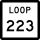 State Highway Loop 223 marker