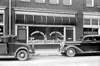 Separate "white" and "colored" entrances to a café in North Carolina, 1940