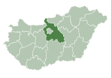 Pest megye térképe