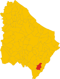 Locatie van Torrebruna in Chieti (CH)