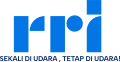 RRI's fourth logo with the slogan "Sekali di Udara, Tetap di Udara!"