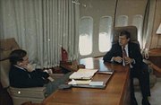 1991. Martin and U.S. President George H. W. Bush