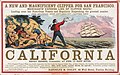 Image 51Advertisement for sailing to California, c. 1850. (from History of California)
