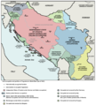 La Jugoslavia occupata nel periodo 1941-43.