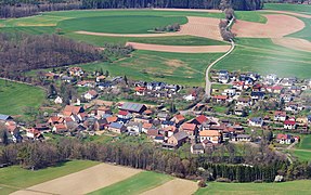 Ortsteil Hollerbach westlich von Buchen