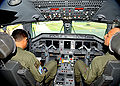 Cockpit of a R-99 airplane of the Brazilian Air Force