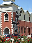 Statue of John Gerovich's mark over Ray French