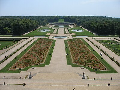 Garden of Vaux-le-Vicomte seen from the Chateau (1656–1661)