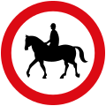 No horse riding