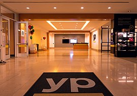 The entrance to the YP Headquarters in Tucker, Georgia.