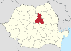 Harghita county, territorial location