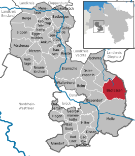 Kaart van Bad Essen