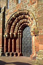 St Bees Priory, Cumbria, west door, c. 1160