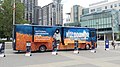 Touring van devoted to Holodomor education, seen in Hamilton, Ontario, Canada, 2017