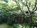 Rustic gate of the Keishun-in garden teahouse in Kyoto