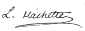 signature de Louis Hachette
