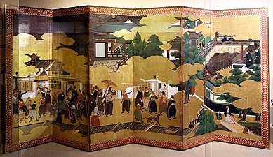 Nanban screen; c. 1593.