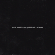 A black background with the song's title in lowercase white font placed at the center of the cover.