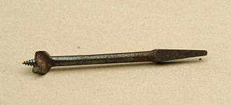 A 19 mm (3/4 inch) center bit, made sometime before 1950