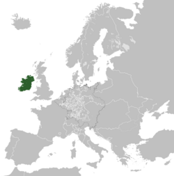 Irlannin kuningaskunta vuonna 1789.