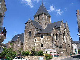 The church of Saint-Denis, in Saint-Denis-d'Anjou