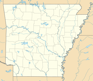 Огден. Карта розташування: Арканзас