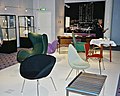 An exhibition with Jacobsen's furniture etc. at SAS Royal Hotel in Copenhagen 2000.