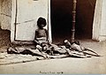 Five emaciated children during the famine of 1876–1878, India. Photographer: WW Hooper.