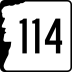 New Hampshire Route 114 marker