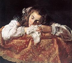 فتاة نائمة · دومينيكو فيتي (1589 - 1623)